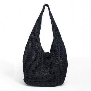 Walter Baker Issey Raffia Hobo Black